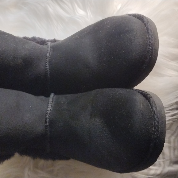 Airwalk sherpa lined suede booties black sz 6 1/2 - Picture 8 of 11